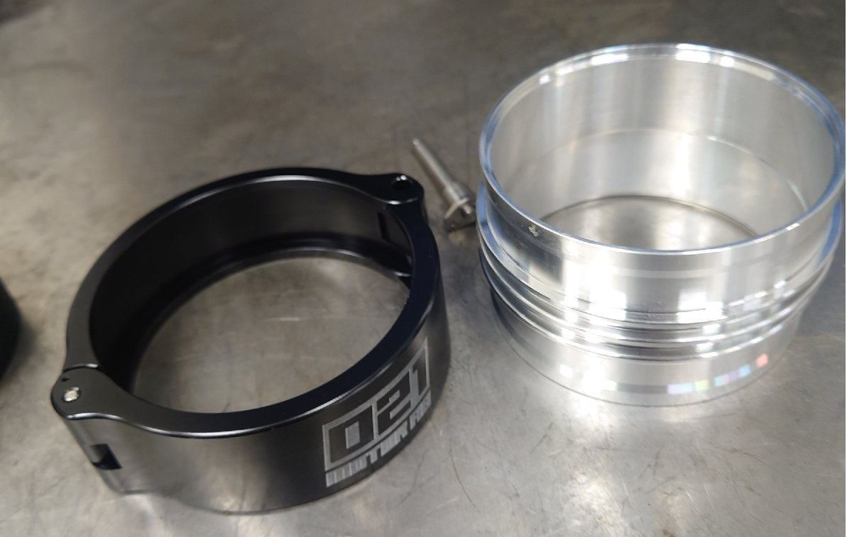 V-Band aluminium 3,5" - Dessa rör sig axiellt